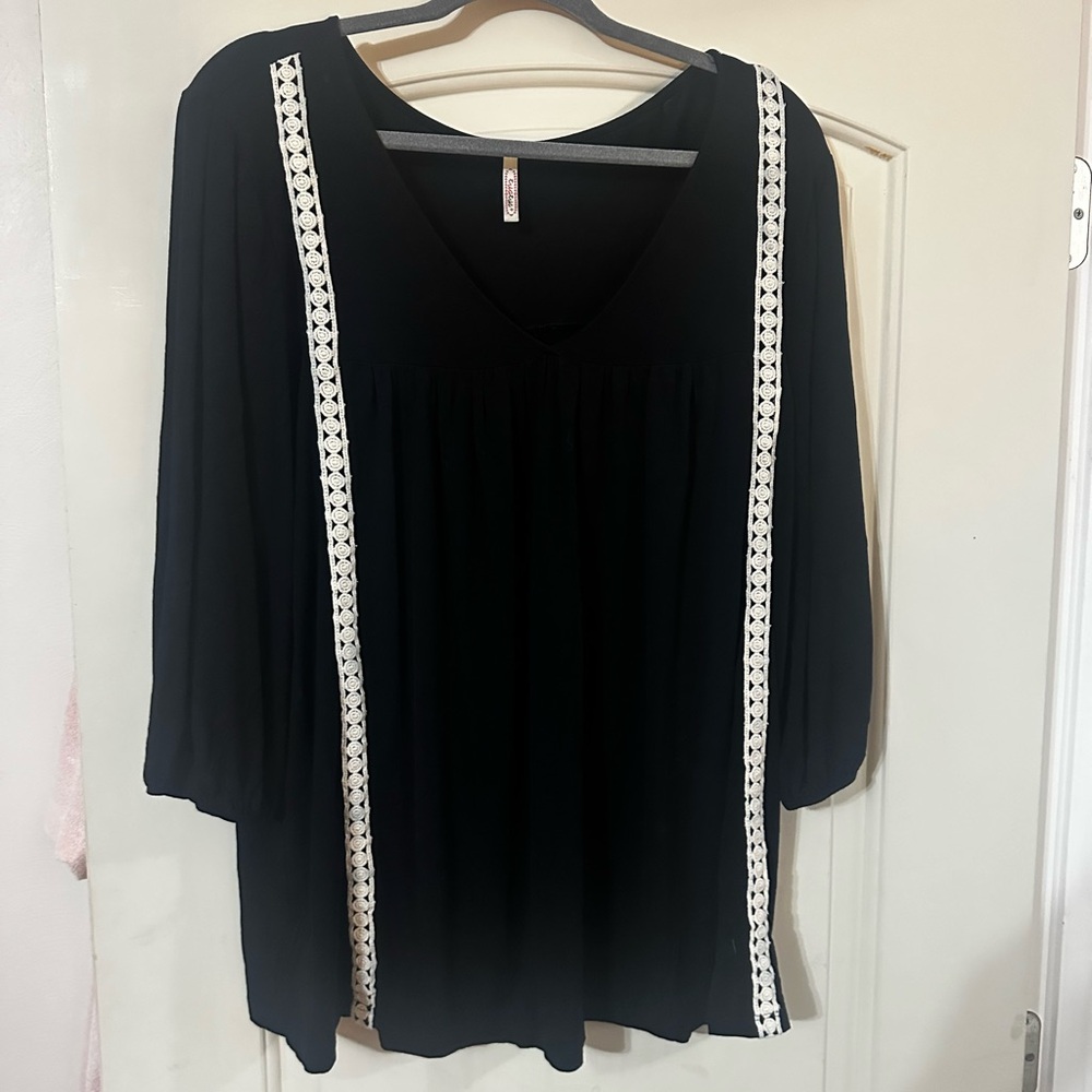 Black and White Women's Top